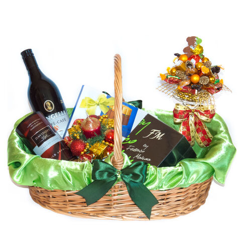 Green Luxury Christmas Gift Basket