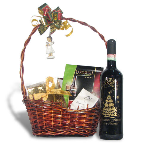 Festive gift basket