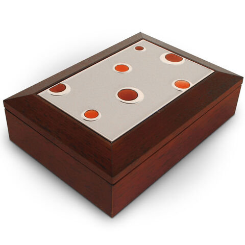 Jewelry box with colored spots
