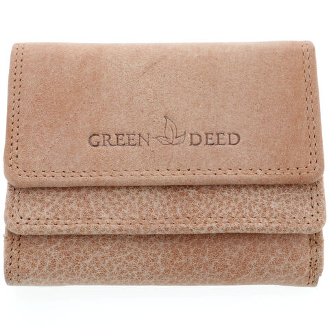 Beige Leather Women's Wallet