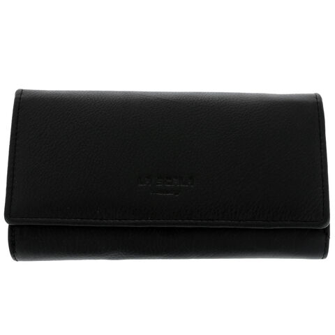 Women's leather wallet La Scala Luxury black