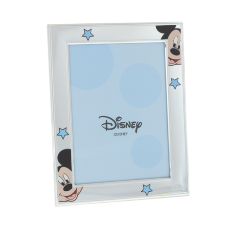Rama foto argintata pentru copii Mickey Mouse 23cm