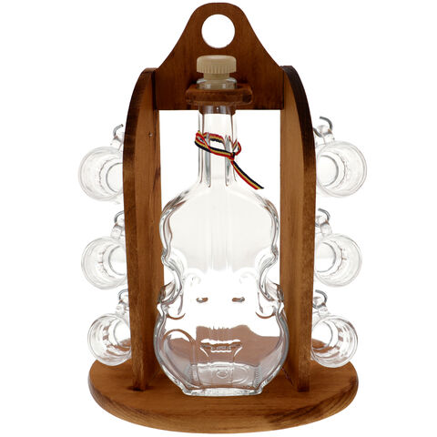 Violin bottle with 6 cups