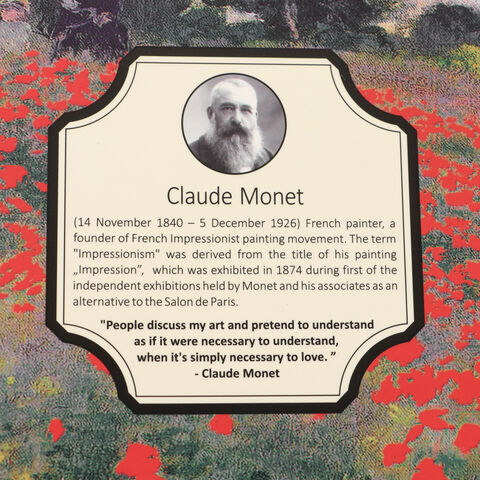 Cana Claude Monet Camp cu Maci