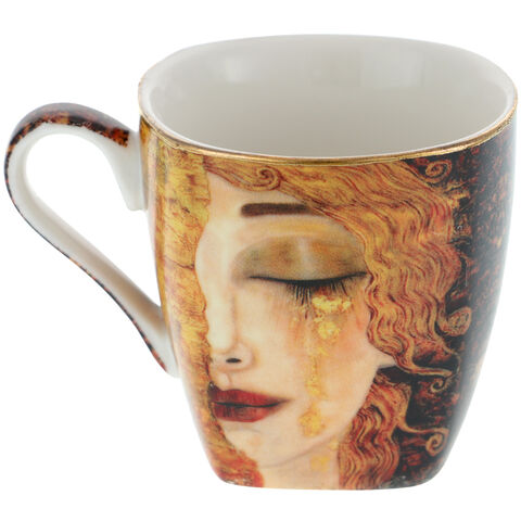 Set Doua Cani Espresso Gustav Klimt Golden Tears