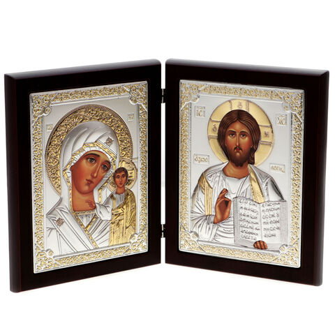 Icoana Dubla Maica Domnului din Kazan cu Isus