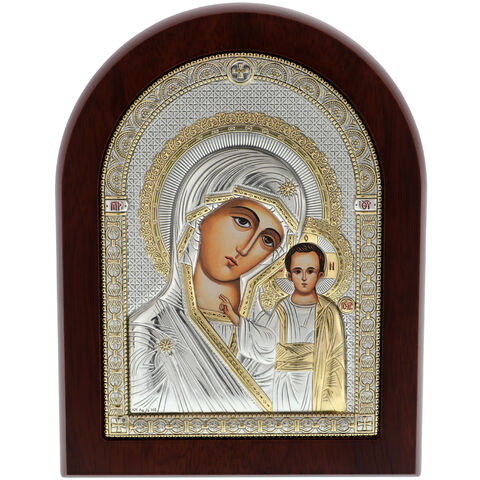 Icoana Ortodoxa Boltuita Maica Domnului din Kazan 17 cm