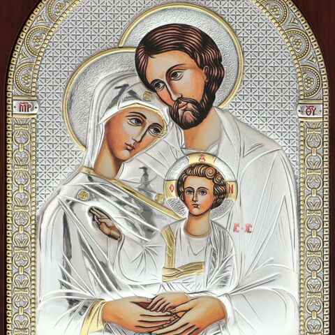 Icoana Ortodoxa Boltuita Sfanta Familie 17 cm