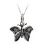 Vintage Butterfly Silver Necklace