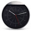 Black brushed wall clock