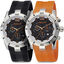 Wrist watch chronos orange