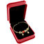 Bratara Argint Gold Charms Red Lady