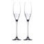 Set of 2 Chrystal Glasses for Champagne Elegance Arabesque