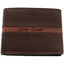 Brown stitched leather wallet