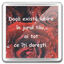 Transparent fridge magnet If love is around