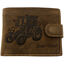 Leather Wallet with Tractor