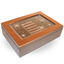 Jewelry box brown with transparent hood