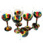 Set of 6 Painted Wine Glasses Valencia