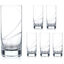 Set of 6 Chrystal Glasses Long Drink Lux Aurora