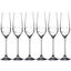 Set of 6 Champagne Glasses Cristal Venice