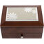 Brown Jewelry Box with Drawer Daisy