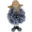 Gray Angel figurine with Pom-Pom Skirt