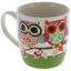 Colored mug with owls