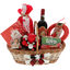 Christmas gift basket with angel