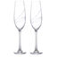 Set with 2 champagne glasses Chrystal Aurora