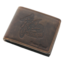 Motocross brown leather wallet