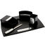 Office luxury desk set brown 5 pieces