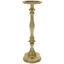Golden metallic candlestick 32 cm