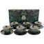 Set of 6 van gogh iris porcelain mugs