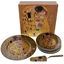 7 tányéros tányérkészlet és sütilapát Gustav Klimt: Kiss