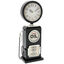 Black retro gas station clock