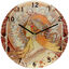 Mucha glass wall clock: Zodiac