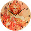 Wall clock Mucha: Spring