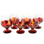 Set of 6 Brandy glasses: Orange