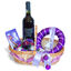 Small Purple Christmas Gift Basket