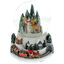 Reindeer musical snow globe 17cm