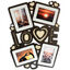 Photo frame painting 4 pictures: Love