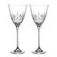 Set of 2 Kate crystal red wine glasses 310ml