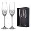 Set of 2 Moda crystal champagne glasses