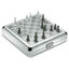 Deluxe magnetic chess & backgammon set