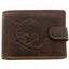 Pike brown natural leather wallet
