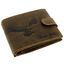Eagle brown natural leather wallet