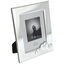Silver wedding photo frame 3 hearts 26cm