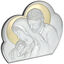 Ezüstözött ikon Szent Család Felhő 20cm