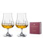 Set of 2 rum crystal glasses Diamante