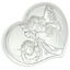 Silver plated guardian angel heart 8cm